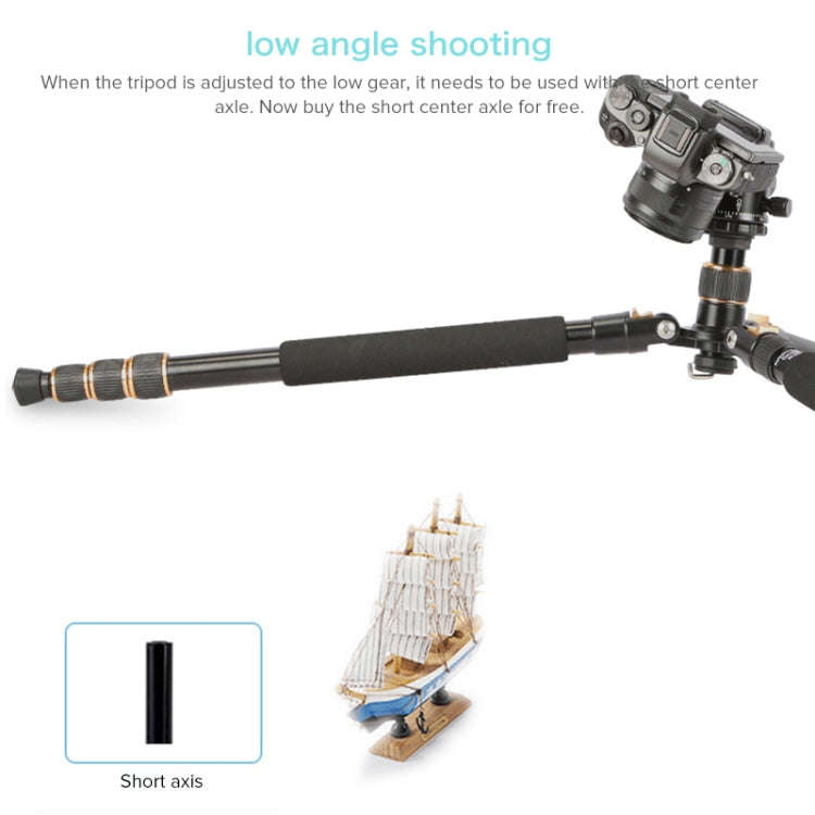 TRIOPO 652 Horizontal Arm Tripod Mount Quick Release Center Column Boom Bracket with Tripod Ball-...
