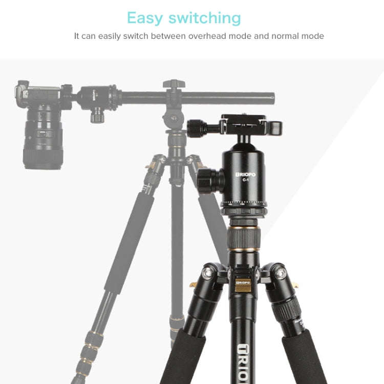TRIOPO 652 Horizontal Arm Tripod Mount Quick Release Center Column Boom Bracket with Tripod Ball-...