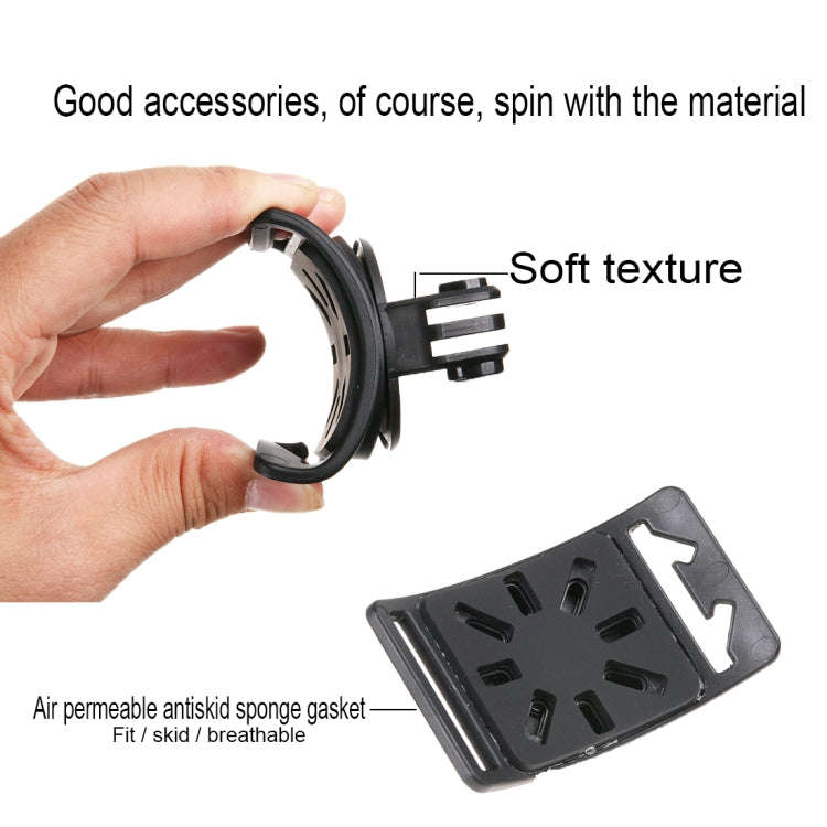 GP278 3 in 1 Hand Wrist Arm Leg Straps 360-degree Rotation Mount for GoPro, Insta360, DJI and Oth...