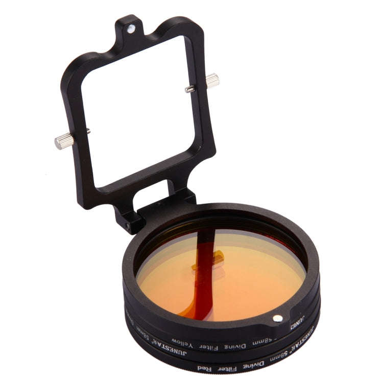 58mm Yellow + Red + Purple Diving Lens Filter for GoPro HERO7 Black/6 /5