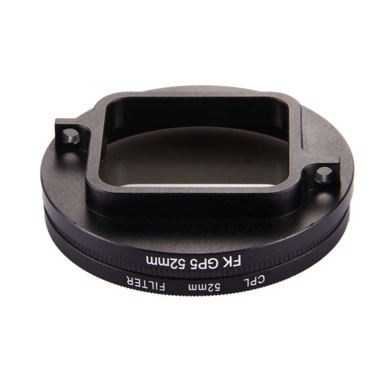 52mm 3 in 1 Round Circle CPL Lens Filter with Cap for GoPro HERO7 Black/6 /5