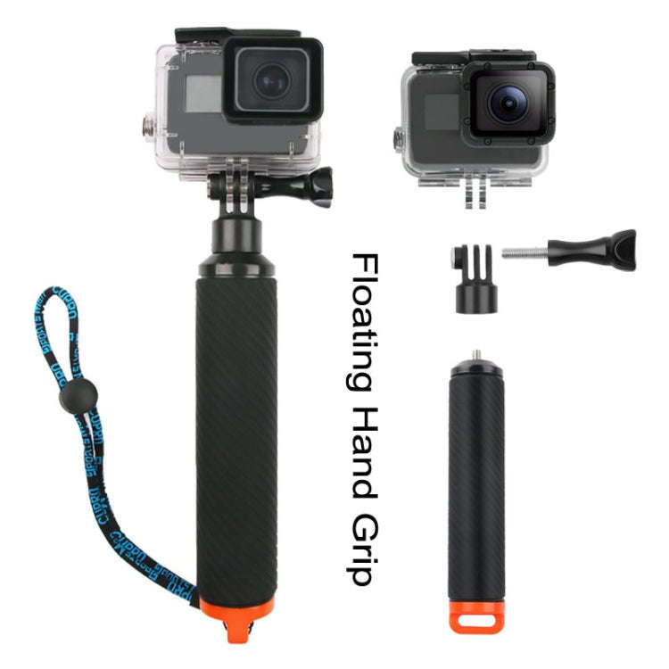Shutter Trigger + Dome Port Lens Transparent Cover + Floating Hand Grip Diving Buoyancy Stick wit...