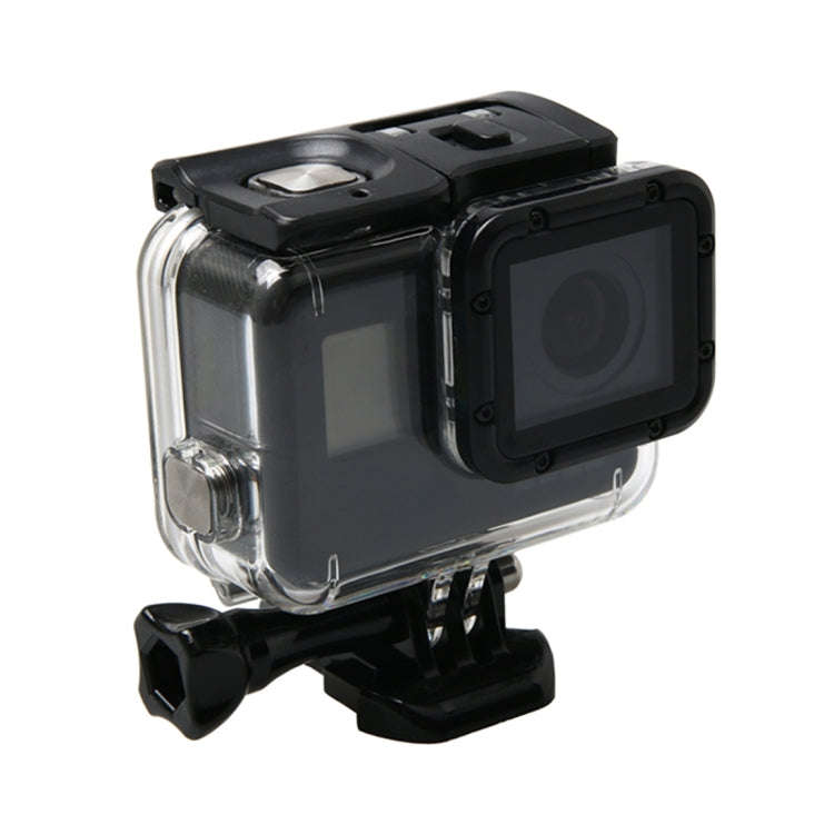 For GoPro HERO6 /5 Waterproof Housing Protective Case + Hollow Back Cover with Buckle Basic Mount...