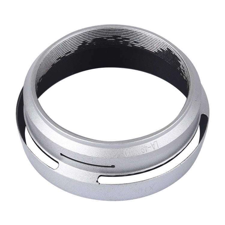 49mm Metal Vented Lens Hood for Fujifilm X100(Silver)