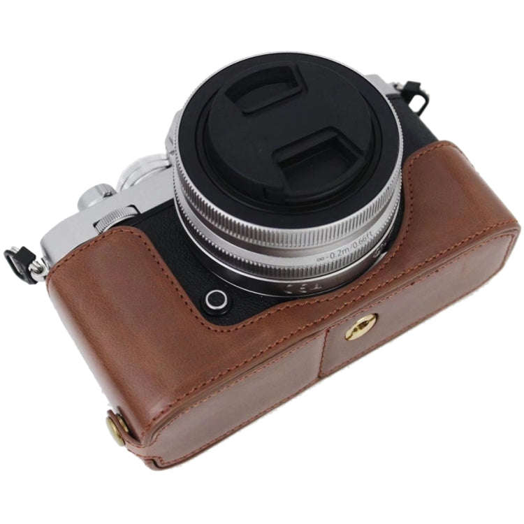 1/4 inch Thread PU Leather Camera Half Case Base for Nikon Z fc (Black)