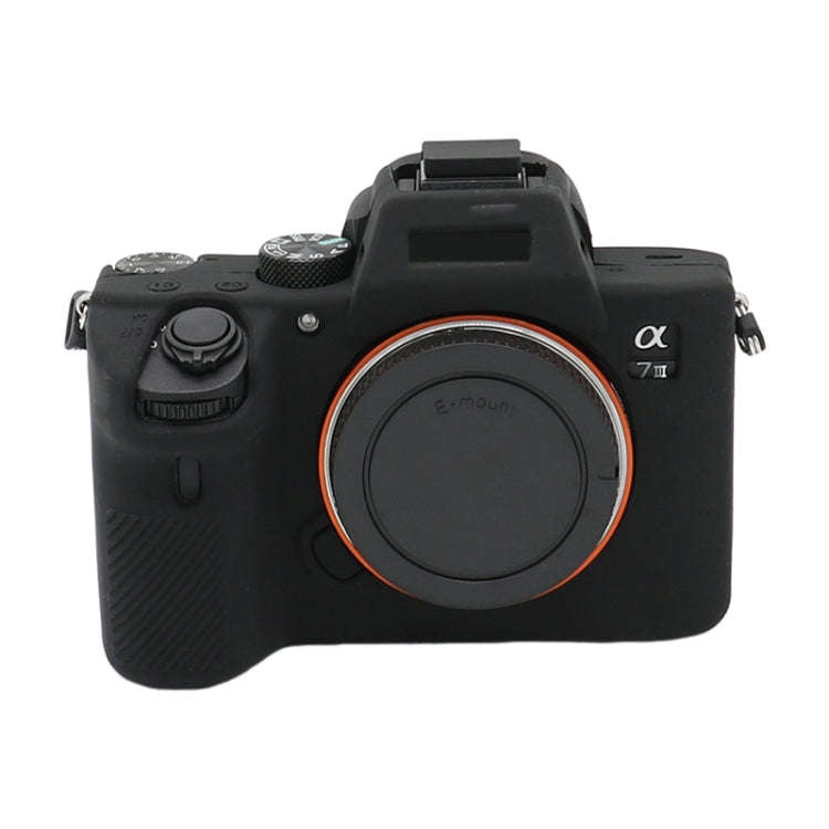 For Sony A7 III / ILCE-7M3 / A7R III Soft Silicone Protective Case(Black)