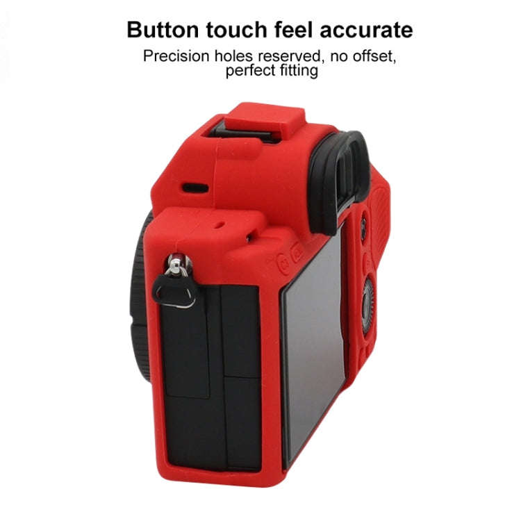 For Sony A7 III / ILCE-7M3 / A7R III Soft Silicone Protective Case(Red)