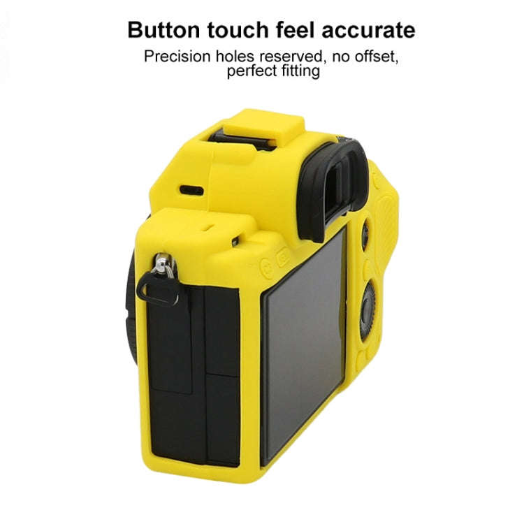 For Sony A7 III / ILCE-7M3 / A7R III Soft Silicone Protective Case(Yellow)