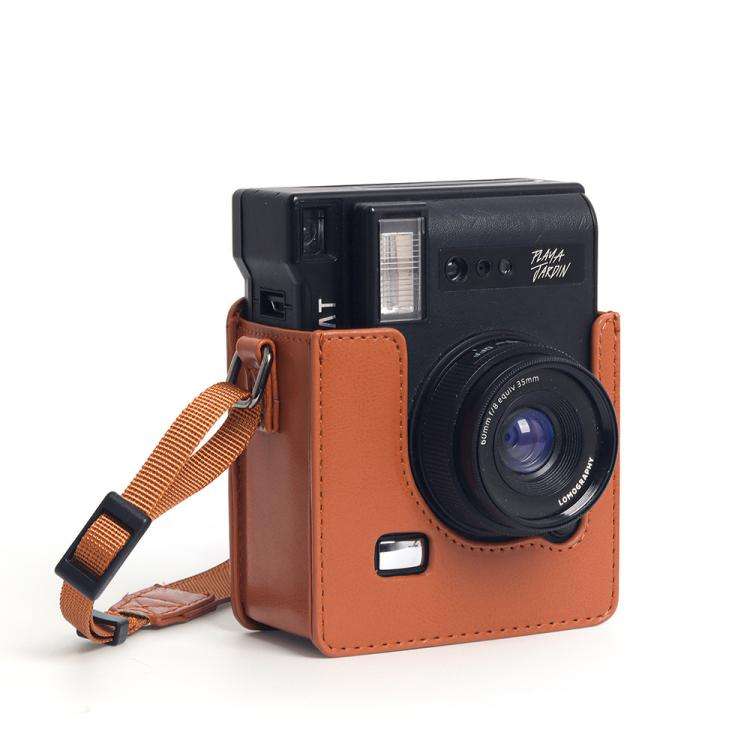 Vintage PU Leather Camera Case Bag For LOMO Automat Instax Camera (Brown)