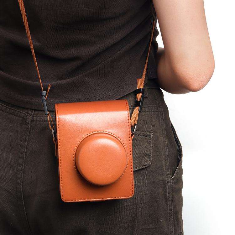 Vintage PU Leather Camera Case Bag For LOMO Automat Instax Camera (Brown)