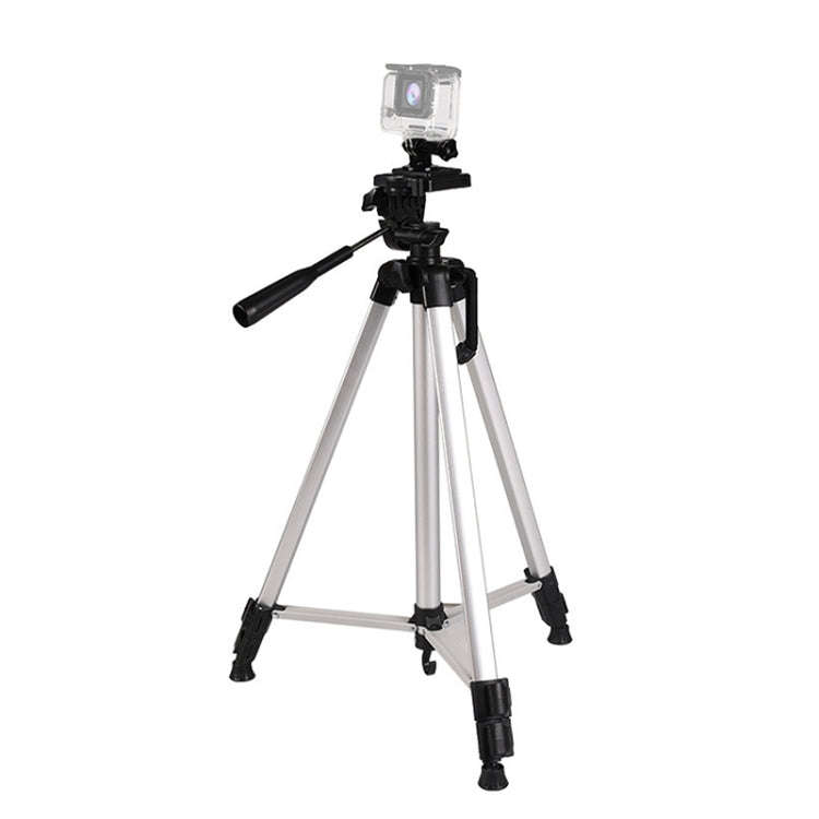 Live Broadcast Tripod 3-Section Folding Legs Aluminum Alloy Tripod Mount with U-Shape Three-Dimen...