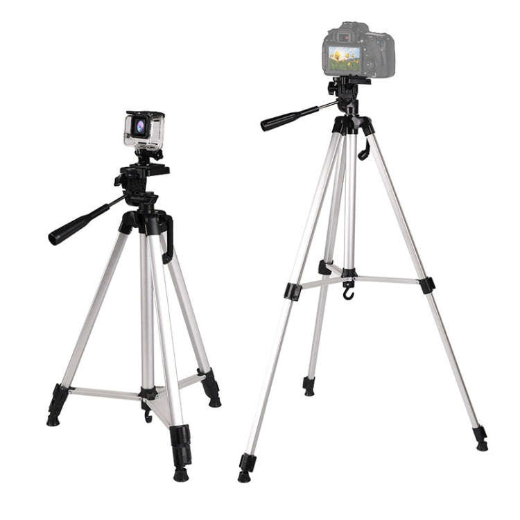 Live Broadcast Tripod 3-Section Folding Legs Aluminum Alloy Tripod Mount with U-Shape Three-Dimen...