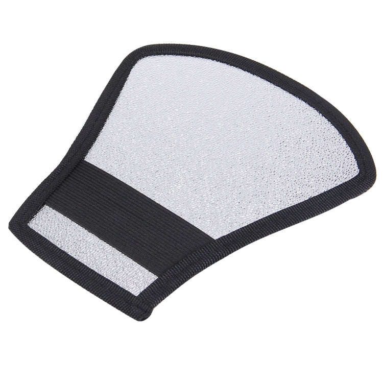 2 in 1 (Silver / White) Fan-shaped Folding Reflector Board, Size: 20.0 x 18.5 x 10.5 cm