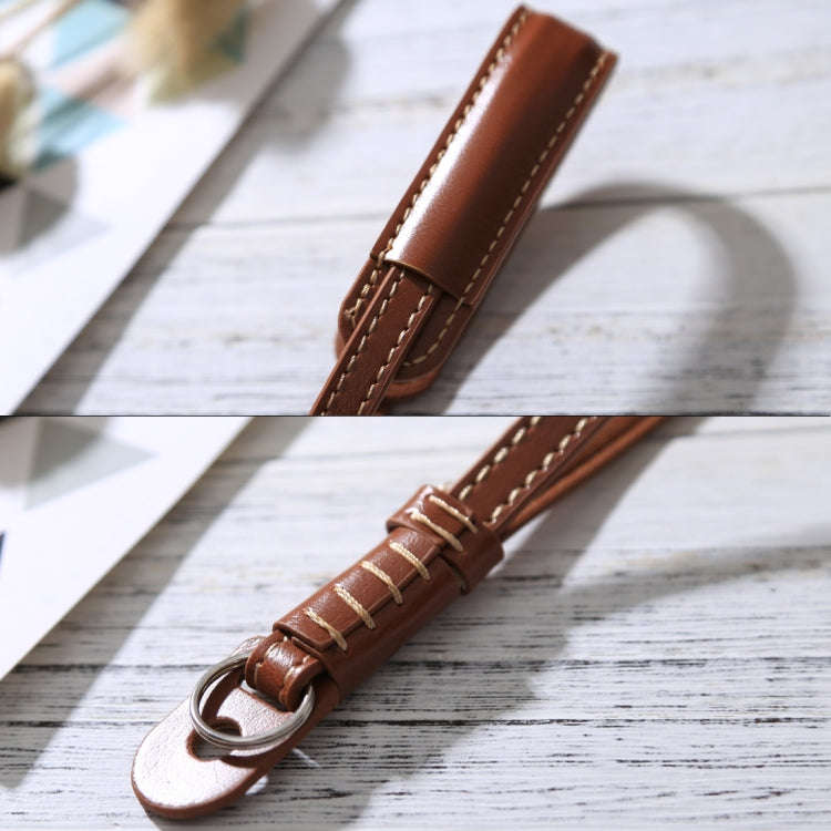 Wrist Strap Grip PU Leather Hand Strap for SLR / DSLR Cameras(Brown)
