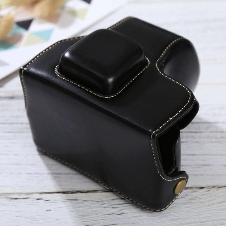 Full Body Camera PU Leather Case Bag with Strap for Olympus EPL7 / EPL8 (Black)