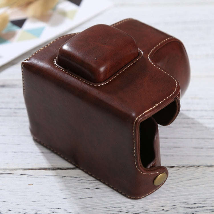 Full Body Camera PU Leather Case Bag with Strap for Olympus EPL7 / EPL8 (Coffee)