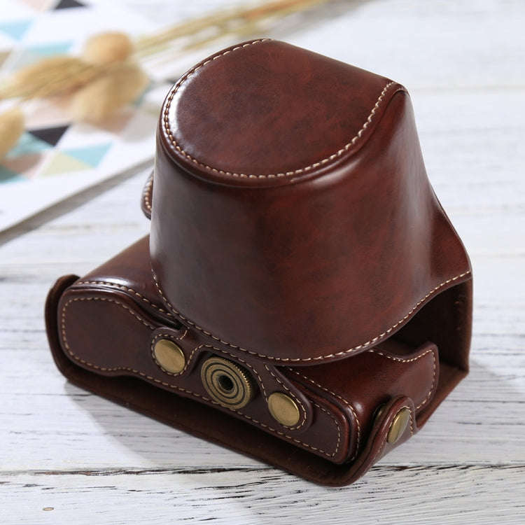 Full Body Camera PU Leather Case Bag with Strap for Olympus EPL7 / EPL8 (Coffee)