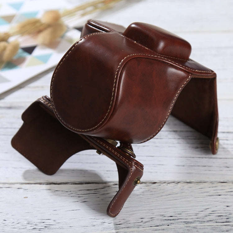 Full Body Camera PU Leather Case Bag with Strap for Olympus EPL7 / EPL8 (Coffee)