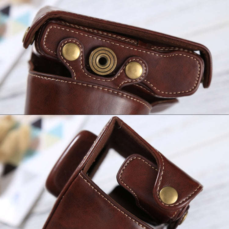 Full Body Camera PU Leather Case Bag with Strap for Olympus EPL7 / EPL8 (Coffee)