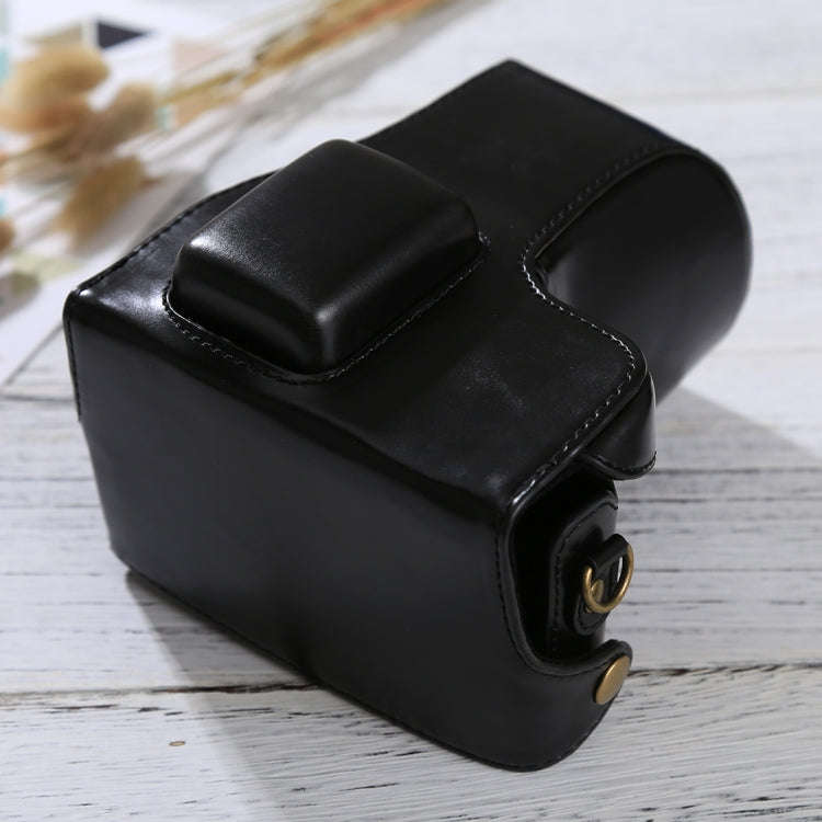 Full Body Camera PU Leather Case Bag with Strap for Samsung NX300(Black)