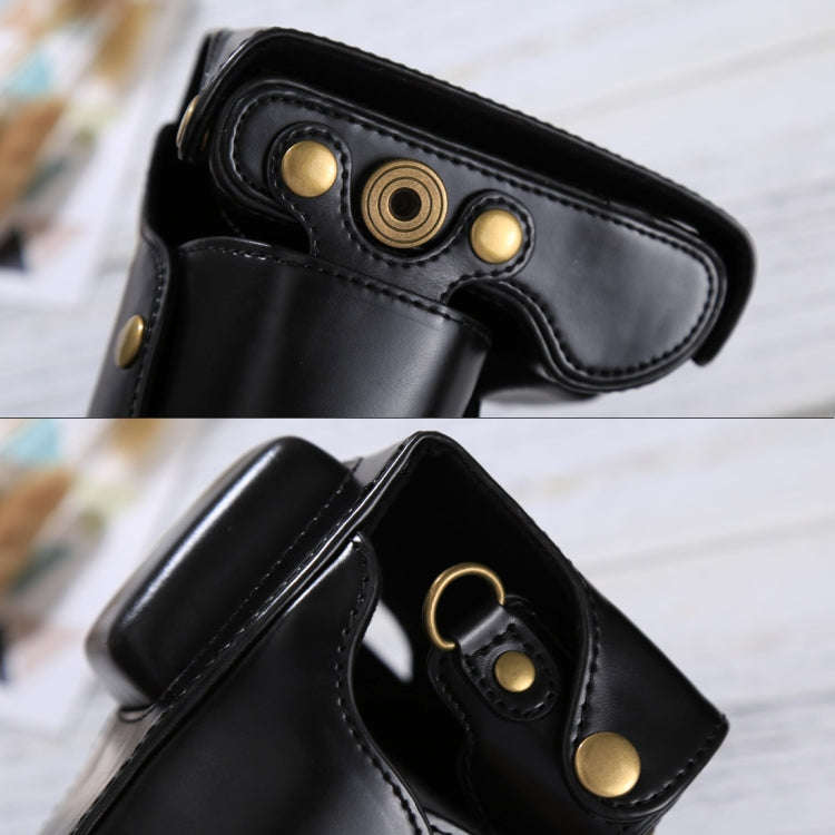 Full Body Camera PU Leather Case Bag with Strap for Samsung NX300(Black)