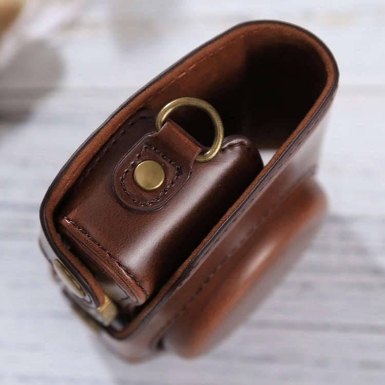 Full Body Camera PU Leather Case Bag with Strap for Canon PowerShot SX730 HS / SX720 HS (Coffee)