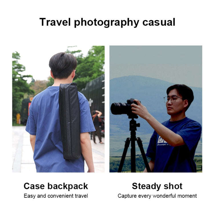 TRIOPO K2508S+B1S Adjustable Portable  Aluminum Alloy Tripod with Ball Head for SLR Camera(Black)