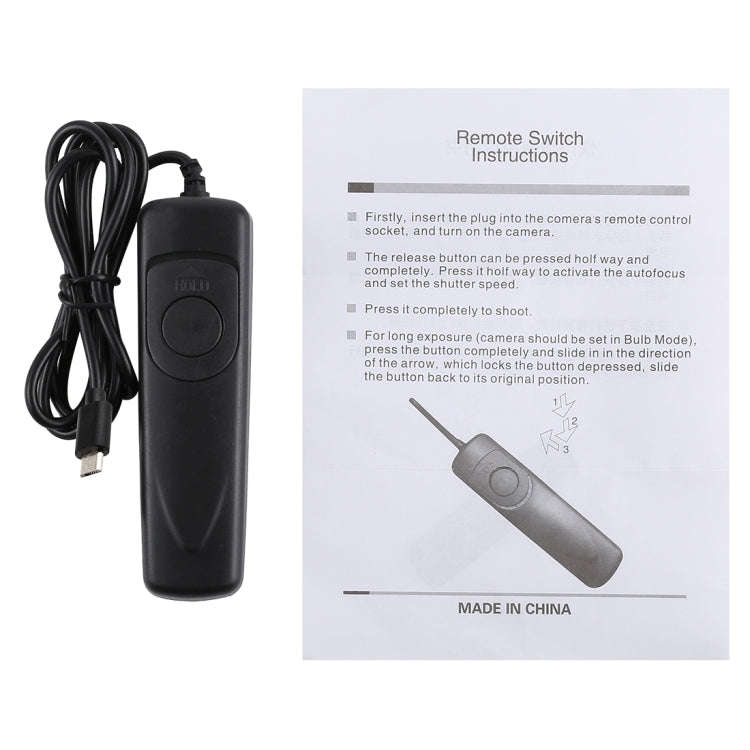 Cuely RR-90 Remote Switch Shutter Release Cord for Fujifilm X-T100 / X-Pro 2 / X-T1 / X-T20 / X-T...