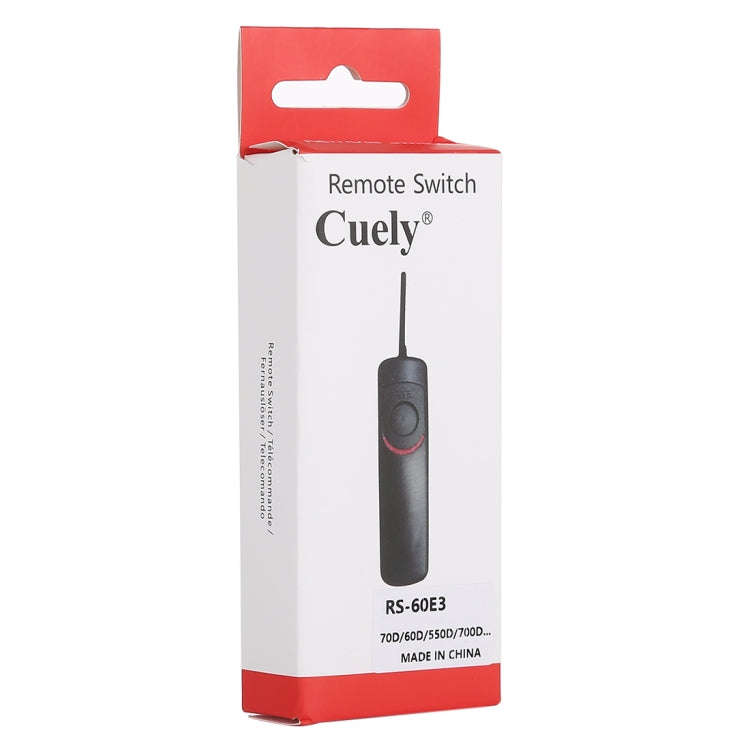 Cuely RS-60E3 Remote Switch Shutter Release Cord for Canon EOS 70D / 60D / 550D / 700D