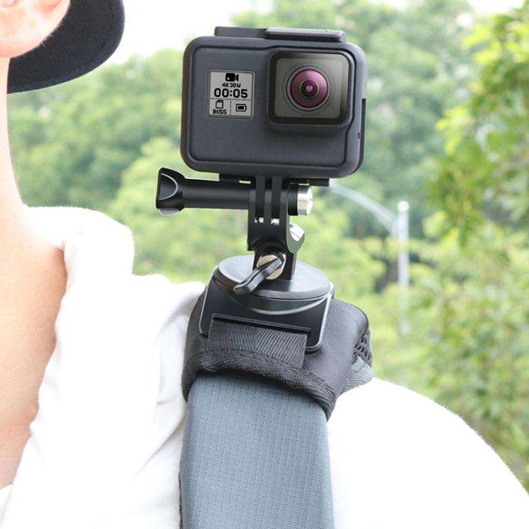 Hook and Loop Fastener Backpack Rec-Mounts Clip Clamp Mount with Screw for GoPro, Insta360, DJI a...