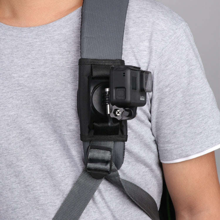 Hook and Loop Fastener Backpack Rec-Mounts Clip Clamp Mount with Screw for GoPro, Insta360, DJI a...