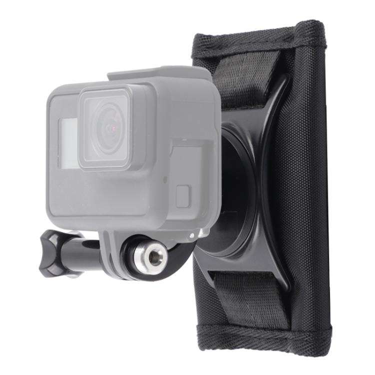 Hook and Loop Fastener Backpack Rec-Mounts Clip Clamp Mount with Screw for GoPro, Insta360, DJI a...