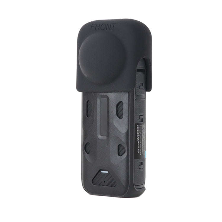 For Insta360 X4 Lens Guard Silicone Protective Cover (Black)