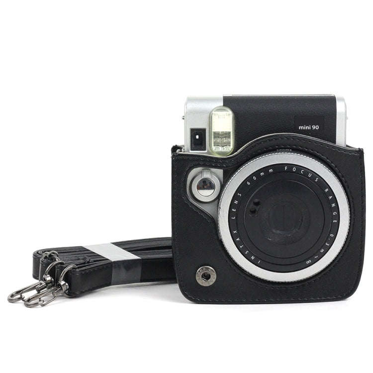 PU Leather Camera Protective bag for FUJIFILM Instax Mini 90 Camera, with Adjustable Shoulder Str...