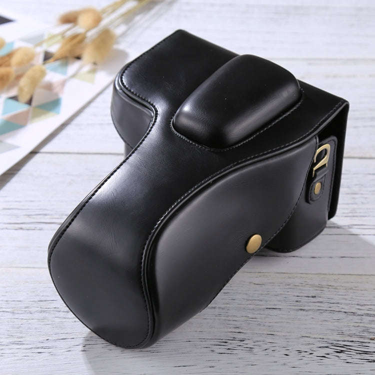Full Body Camera PU Leather Case Bag for Nikon D3200 / D3300 / D3400 (18-55mm / 18-105mm Lens)(Bl...