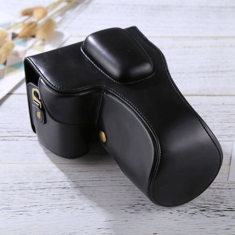 Full Body Camera PU Leather Case Bag for Nikon D3200 / D3300 / D3400 (18-55mm / 18-105mm Lens)(Bl...