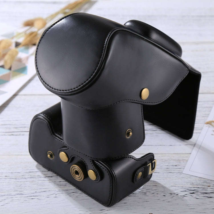 Full Body Camera PU Leather Case Bag for Nikon D3200 / D3300 / D3400 (18-55mm / 18-105mm Lens)(Bl...