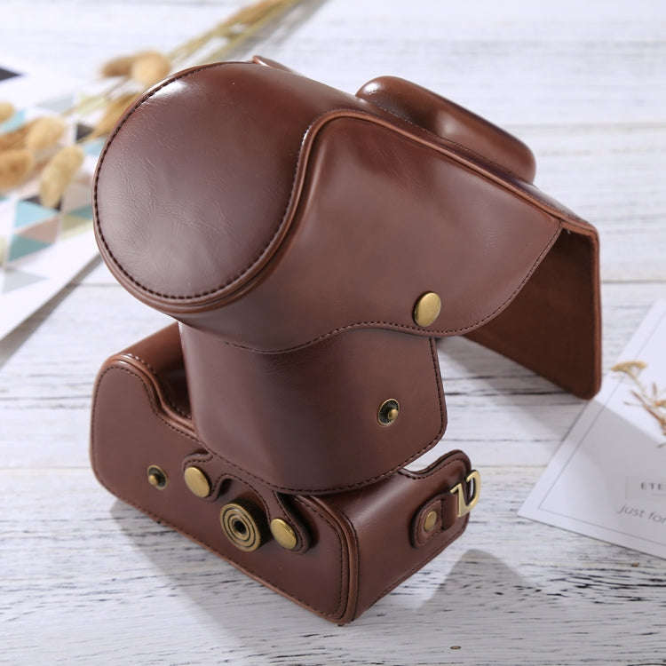 Full Body Camera PU Leather Case Bag for Nikon D3200 / D3300 / D3400 (18-55mm / 18-105mm Lens)(Co...