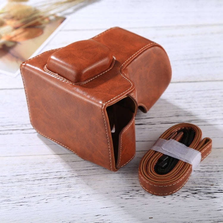 Full Body Camera PU Leather Case Bag with Strap for FUJIFILM XT10 / XT20 (16-50mm / 18-55mm Lens)...
