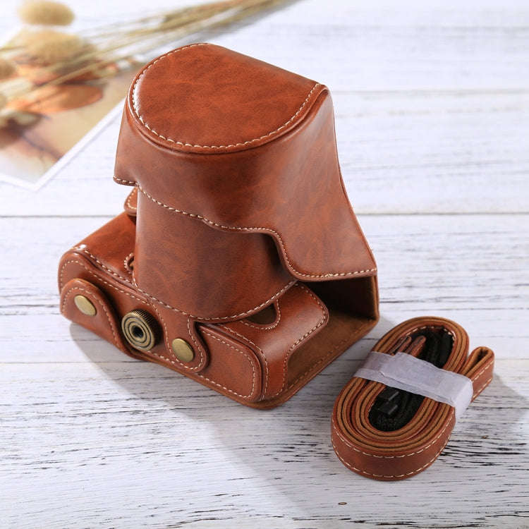 Full Body Camera PU Leather Case Bag with Strap for FUJIFILM XT10 / XT20 (16-50mm / 18-55mm Lens)...
