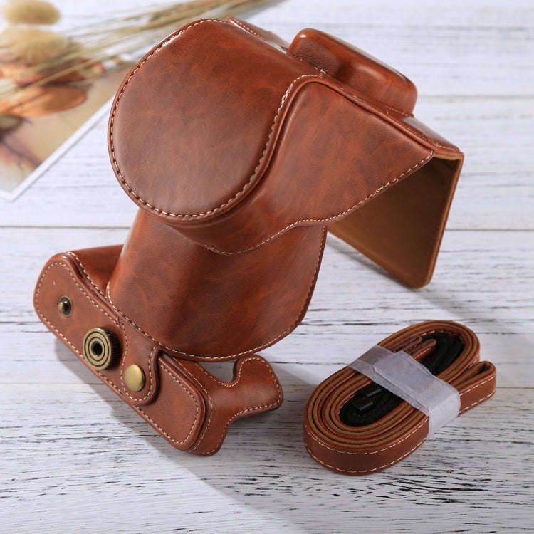 Full Body Camera PU Leather Case Bag with Strap for FUJIFILM XT10 / XT20 (16-50mm / 18-55mm Lens)...