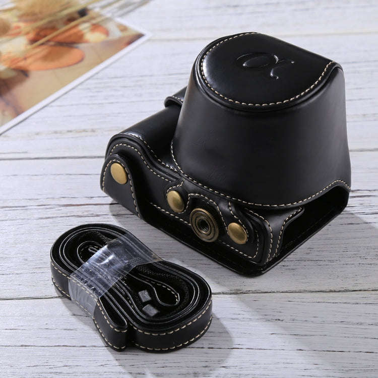 Full Body Camera PU Leather Case Bag with Strap for Sony A5100 / A5000 / NEX-3N (16-50mm / 40.5mm...