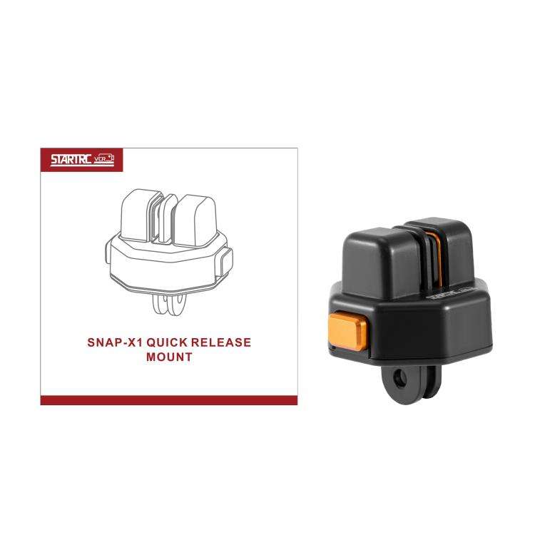 STARTRC VCR Snap-Mag Magnetic Quick Release Base Mount For GoPro (Black)