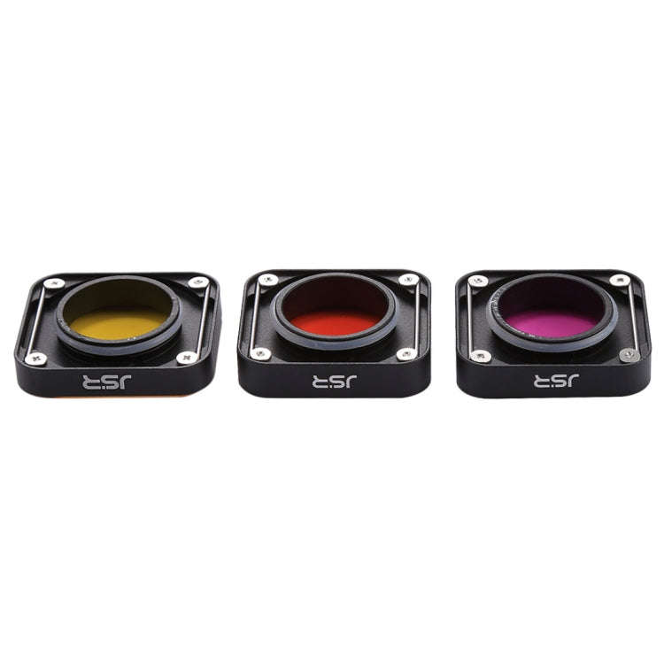 3 in 1 Snap-on Red / Yellow / Purple Color Lens Filter for GoPro HERO6 /5