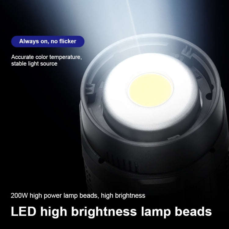 TRIOPO EX-200W Studio Flash Built-in Dissipate Heat System with EX-200III LED Single Light