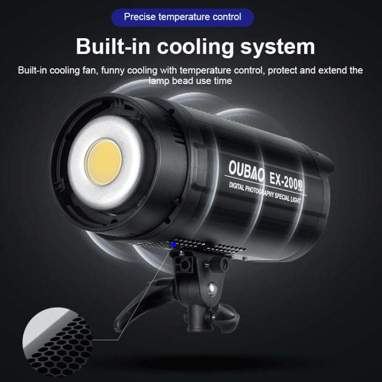 TRIOPO EX-200W Studio Flash Built-in Dissipate Heat System with EX-200III LED Single Light