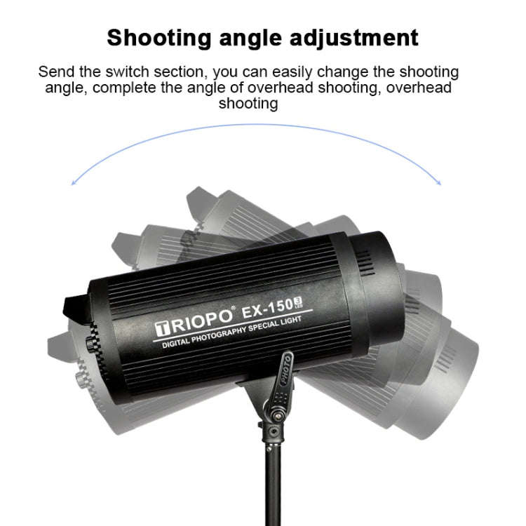 TRIOPO EX-150W Studio Flash Built-in Dissipate Heat System with EX-150III LED Single Light