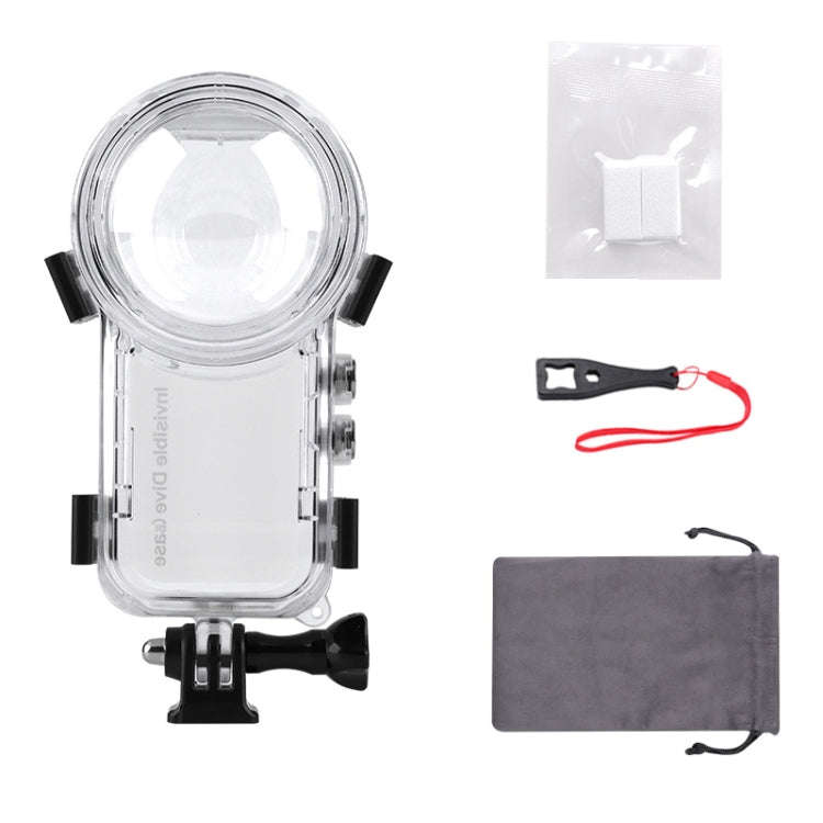 For Insta360 X3 Camera 50m Waterproof Sealed Diving Case (Transparent)
