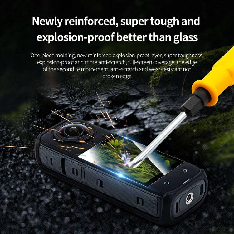For Insta360 X5 / X4 STARTRC 2pcs HD Tempered Glass Film (Black)