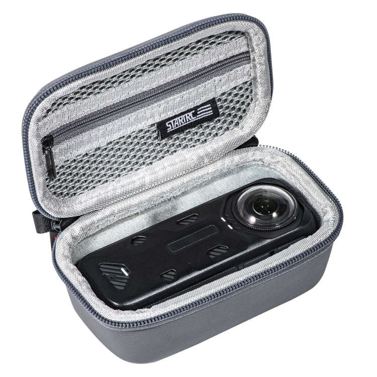 For Insta360 X5 / X4 STARTRC Camera Carry Case with Carabiner & Strap (Grey)